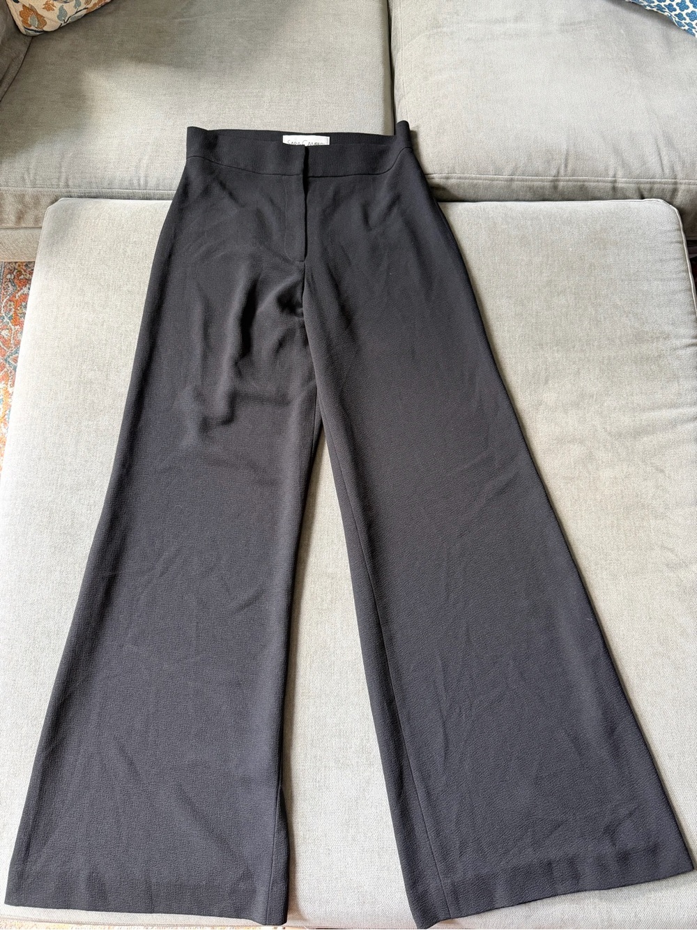 Sara Campbell Wide Leg Pants Black 4 Made in USA